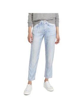 NEW Rag & Bone Miramar Rosa Liquid Pants Tencel Luna Blue High-Rise 25 Faux Jean
